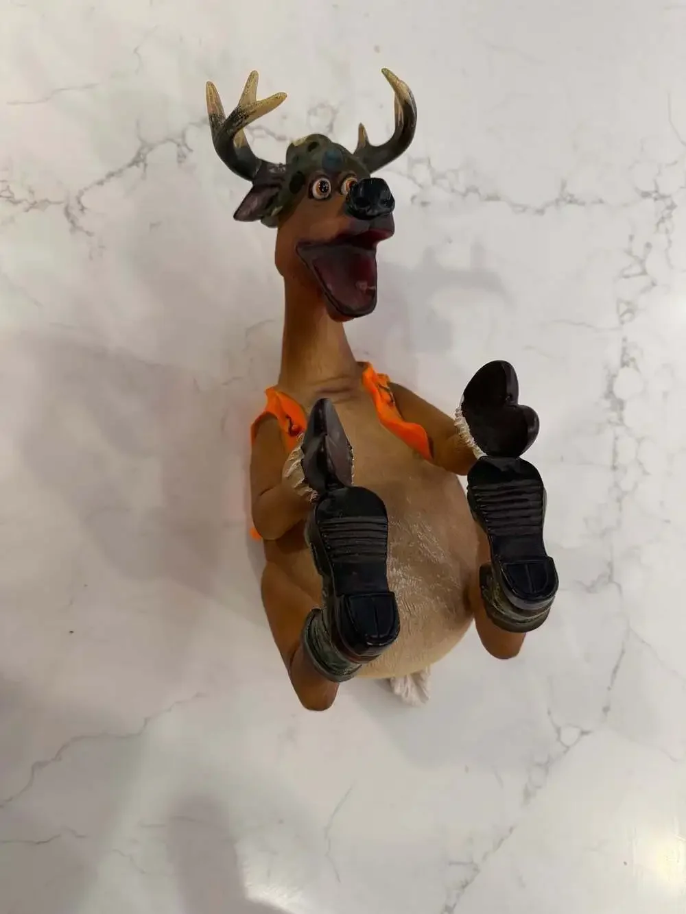 Rivers Edge Products Deer Hunter Camo Wine Bottle Holder Countertop Lodge Cabin